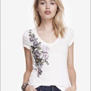 ✨Express Glitter Floral Graphic Tee✨